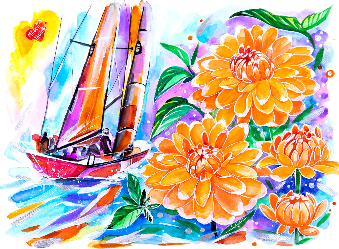 Dahlia (Bahamas abricot)